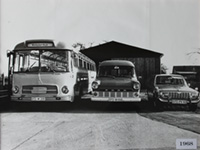 Seit 1968 wurden mit einem Kleinbus auch Kranken- und Mietwagenfahrten durchgeführt.